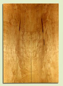 MAES31683 - Rock Maple, Solid Body Guitar or Bass Fat Drop Top Set, Med. to Fine Grain, Excellent Color & Curl, Exquisite Luthier Tonewood, 2 panels each 0.37" x 8" x 23", S2S