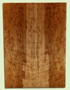 MAES31685 - Rock Maple, Solid Body Guitar or Bass Fat Drop Top Set, Med. to Fine Grain, Excellent Color & Curl, Exquisite Luthier Tonewood, 2 panels each 0.37" x 8" x 22", S2S