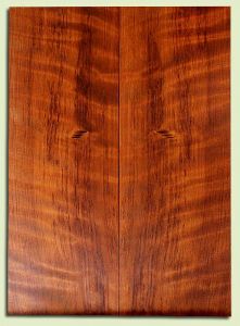 RWES32134 - Redwood Drop Top  Med. to Fine Grain Salvaged Old Growth, Excellent Color & Curl, Great Guitar Tonewood, 2 panels each 0.18" x 8" x 22.25", S2S