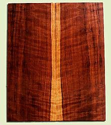 RWES34124 - Curly Redwood, Solid Body Guitar or Bass Drop Top Set, Med. to Fine Grain Salvaged Old Growth, Excellent Color & Curl, Remarkable Guitar Wood, Note: Pin Knots, 2 panels each 0.28" x 9.75" x 23.75", S2S