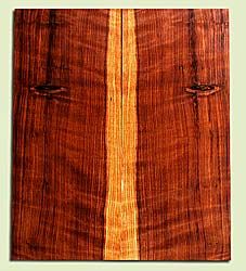 RWES34125 - Curly Redwood, Solid Body Guitar or Bass Drop Top Set, Med. to Fine Grain Salvaged Old Growth, Excellent Color & Curl, Remarkable Guitar Wood, Note: Knots, 2 panels each 0.28" x 10" x 23.5", S2S