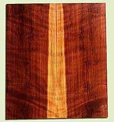 RWES34127 - Curly Redwood, Solid Body Guitar or Bass Drop Top Set, Med. to Fine Grain Salvaged Old Growth, Excellent Color & Curl, Remarkable Guitar Wood, Note:  Pin Knots, 2 panels each 0.28" x 10" x 23.5", S2S