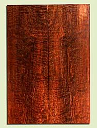 RWES34131 - Curly Redwood, Solid Body Guitar or Bass Drop Top Set, Med. to Fine Grain Salvaged Old Growth, Excellent Color & Curl, Remarkable Guitar Wood, 2 panels each 0.28" x 7.625" x 22.125", S2S