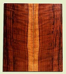 RWES34231 - Curly Redwood, Solid Body Guitar or Bass Drop Top Set, Med. to Fine Grain Salvaged Old Growth, Excellent Color & Curl, Great Guitar Wood, 2 panels each 0.28" x 10.25" x 23.625", S2S