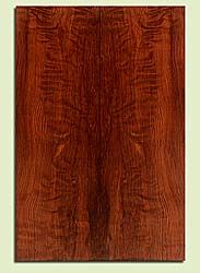 RWES34293 - Curly Redwood, Solid Body Guitar Drop Top Set, Med. to Fine Grain Salvaged Old Growth, Excellent Color & Curl, Exquisite Guitar Wood, 2 panels each 0.26" x 7.5" x 22", S2S