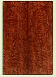 RWES34294 - Curly Redwood, Solid Body Guitar Drop Top Set, Med. to Fine Grain Salvaged Old Growth, Excellent Color & Curl, Exquisite Guitar Wood, 2 panels each 0.26" x 7.5" x 22", S2S