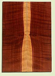 RWES34352 - Curly Redwood, Solid Body Guitar Drop Top Set, Med. to Fine Grain Salvaged Old Growth, Excellent Color & Curl, Rare Guitar Wood, Note:Pin Knots, 2 panels each 0.26" x 7.625" x 22", S2S