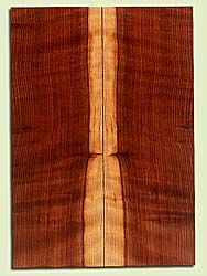 RWES34353 - Curly Redwood, Solid Body Guitar Drop Top Set, Med. to Fine Grain Salvaged Old Growth, Excellent Color & Curl, Rare Guitar Wood, Note:Pin Knots, 2 panels each 0.26" x 7.625" x 22", S2S