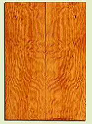 DFES34437 - Wavy Douglas Fir, Solid Body Guitar Drop Top Set, Fine Grain Salvaged Old Growth, Excellent Color & Contrast, Astonishing Guitar Wood, Note Checks out of layout, 2 panels each 0.25" x 7.625" x 22.375", S2S