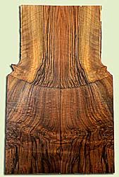 WAES40937 - Claro Walnut, Solid Body Guitar Drop Top Set, Salvaged from Commercial Grove, Excellent Color & Contrast, Exquisite Guitar Wood, Note: There is a check in this set, 2 panels each 0.23" x 5.5 to 7.375" x 22.75", S2S