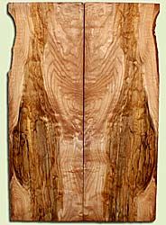 MAES41054 - Western Big Leaf Maple, Solid Body Guitar Drop Top Set, Med. to Fine Grain, Excellent Color & Curl, Great Guitar Wood, 2 panels each 0.2" x 8" x 23.75", S2S