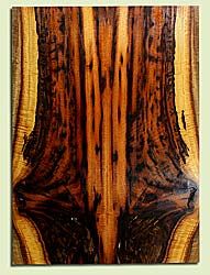 MYES44399 - Myrtlewood, Solid Body Guitar or Bass Drop Top Set, Med. to Fine Grain, Excellent Color, Even tone throughout range of pitch, Old Insect Damage, 2 panels each 0.24" x 8.375" x 23", S2S