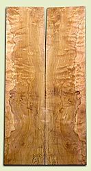 MAES05101 - Flamed Maple Guitar Top Set, Very Good Flame Figure, Strat or Bass Guitar size.  2 panels each  .24" x 6.5" x 25.5"  S1S  Great Luthier Wood