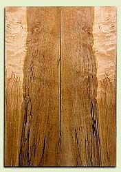 MAES07084 - Figured Spalted Maple Solid Body Guitar Top Set, Very Good Figure and Color, Strat or Bass Guitar size.  2 panels each  .37" x 8.5" x 24.5"  S1S  Great Guitar Wood