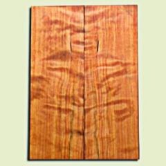 RWES09530 - Curly Redwood Solid Body Guitar Top Set, Medium Figure, Fine Grain Salvaged Old Growth, Strat  size. 2 panels each .24" x 6.75" x 19.75" S1S amazing Guitar Wood