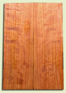 RWES09587 - Curly Redwood Solid Body Guitar Top Set, Very Good Figure, Fine Grain Salvaged Old Growth, Strat or Bass Guitar size. 2 panels each .24" x 8" x 24"  S1S Alternative Guitar Wood